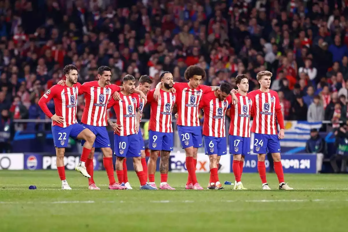 Imagen de los jugadores del Atlético de Madrid